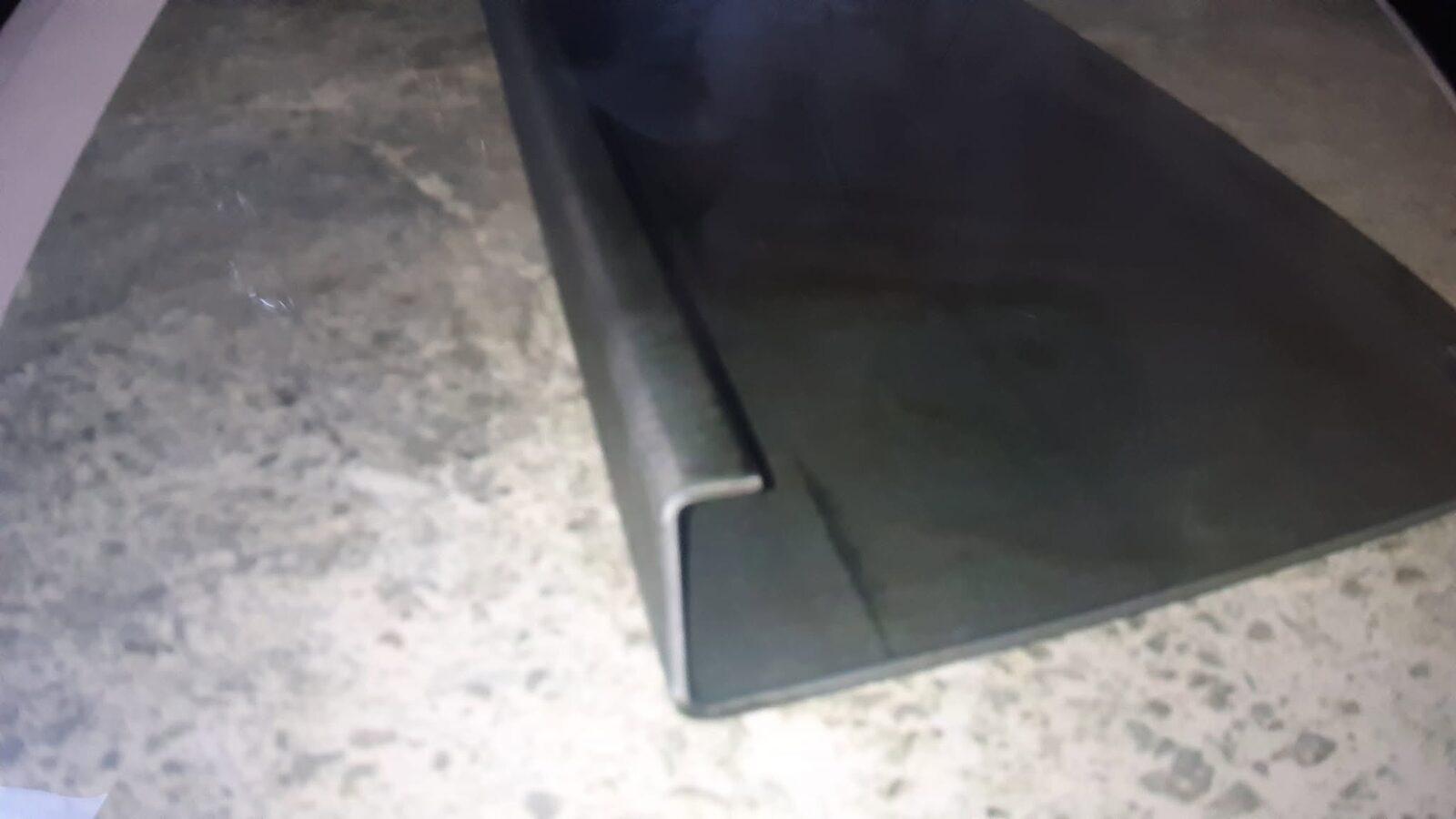 Folded steel sheet profile