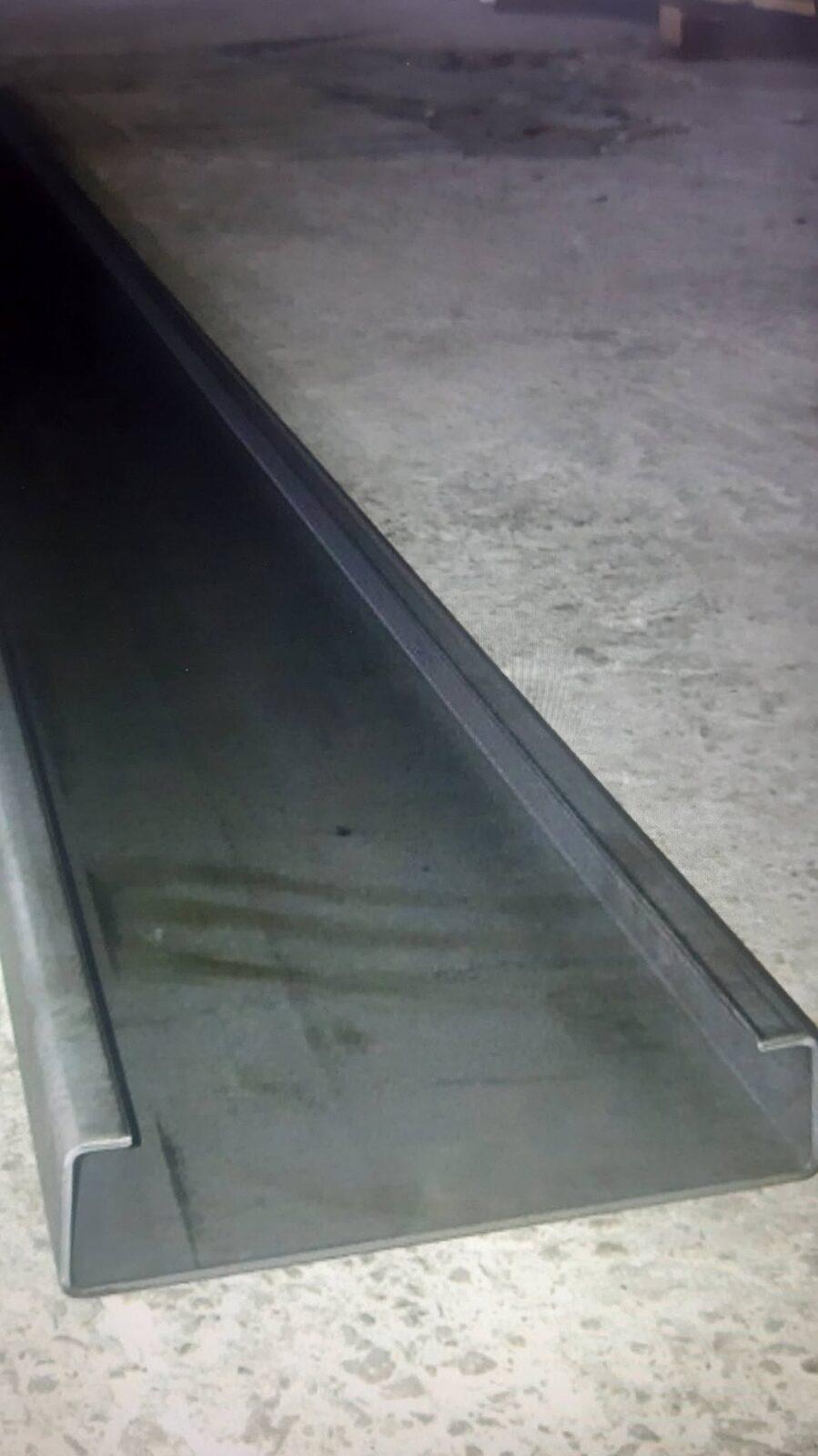 Folded steel U-profile