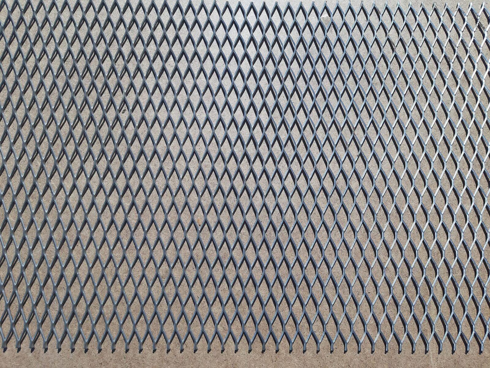 Fine-aperture expanded metal